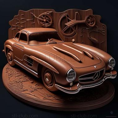 3D мадэль Mercedes Benz 300SL (STL)